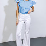NICE AS CAN BE WOVEN TOP