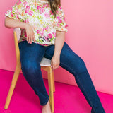 BLISS ME FLORAL WOVEN LACE TOP