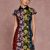 Fleur Galerie Black Multi mini dress, front view