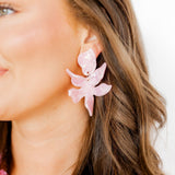 Flora Statement Earrings - Ballet Slipper