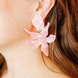 Flora Statement Earrings - Ballet Slipper