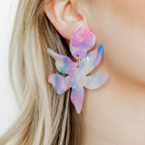 Flora Statement Earrings - Cotton Candy