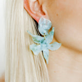 Flora Statement Earrings - Jelly Mint