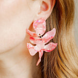 Flora Statement Earrings - Pink Spritz