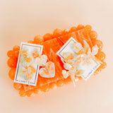 Flora Statement Earrings - Rainbow Sherbert
