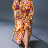 KEEP GETTING BETTER WOVEN MIDI DRESS