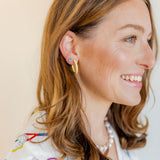 Holly Mini Hoop Earrings - Buttercup Yellow