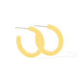 Holly Mini Hoop Earrings - Buttercup Yellow
