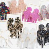 Janelle Statement Earrings - Multi Glitter