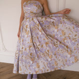 Anastelle Strapless Jacquard Dress