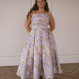 Anastelle Strapless Jacquard Dress