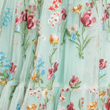 Margaret Floral Midi Dress Green