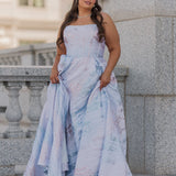 Nessa Metallic Dress - Blue