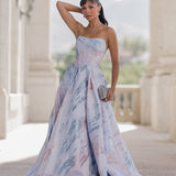 Nessa Metallic Dress - Blue