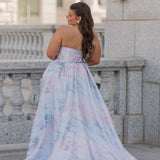Nessa Metallic Dress - Blue