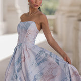 Nessa Metallic Dress - Blue