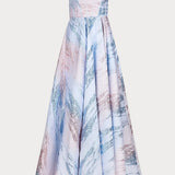 Nessa Metallic Dress - Blue