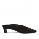 Junie Heeled Suede Mule