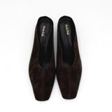 Junie Heeled Suede Mule