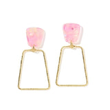 Kaelyn Statement Earrings - Rose Water