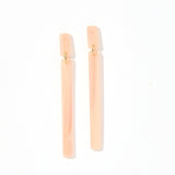 Keli Statement Earrings - Blush Satin