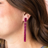 Keli Statement Earrings - Pinot Noir