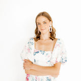 Kennedy Statement Earrings - Baby Pink