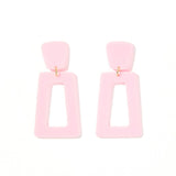 Kennedy Statement Earrings - Baby Pink