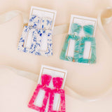 Kennedy Statement Earrings - Cosmic Pink