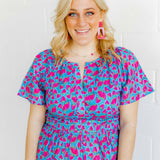 Kennedy Statement Earrings - Cosmic Pink