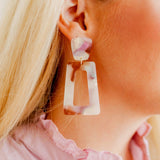 Kennedy Statement Earrings - Lavender Honey