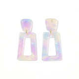 Kennedy Statement Earrings - Lavender Skies