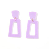 Kennedy Statement Earrings - Lilac