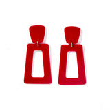 Kennedy Statement Earrings - Mulberry