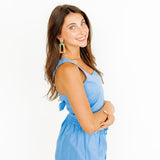 Kennedy Statement Earrings - Neon Punch