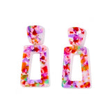 Kennedy Statement Earrings - Pink Multi