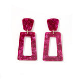 Kennedy Statement Earrings - Pinot Noir