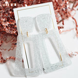 Kennedy Statement Earrings - Silver Glitter