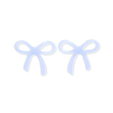 Kylie Bow Earrings - Lavender Haze