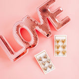 Layla Heart Statement Earrings - Gold