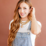 Libby Drop Statement Earrings - 2 Pearl