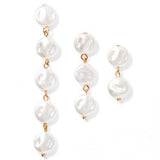Libby Drop Statement Earrings - 2 Pearl