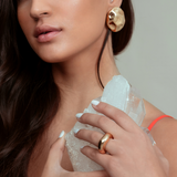 Mayara Sculptural Dome Drop Earrings