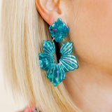 Michelle Statement Earrings - Mystic Lagoon