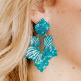 Michelle Statement Earrings - Mystic Lagoon