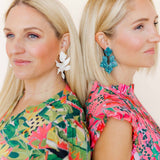 Michelle Statement Earrings - Mystic Lagoon