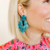 Michelle Statement Earrings - Mystic Lagoon