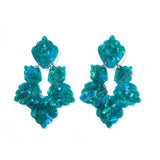 Michelle Statement Earrings - Mystic Lagoon