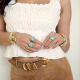 Modern Western Belt in Mocha