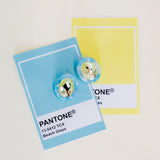 Olivia Statement Earrings Oval -  Lemon Drop